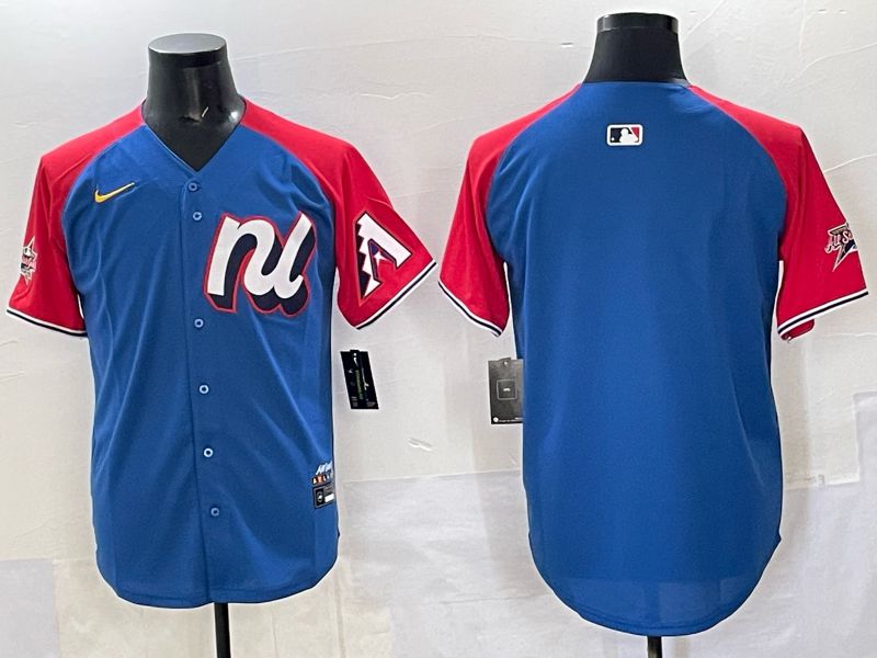 Men Arizona Diamondback Blank Blue red All star 2025 Nike MLB Jersey style 01